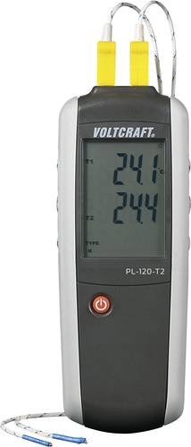 VOLTCRAFT PL-120 T2 Temperatur-Messgerät -200 - +1372°C Fühler-Typ K, J von VOLTCRAFT