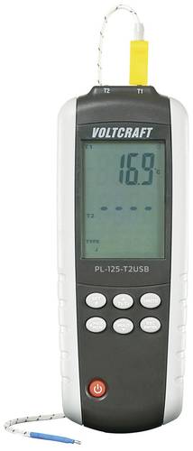 VOLTCRAFT PL-125-T2 Temperatur-Messgerät -200 - +1372°C Fühler-Typ K, J von VOLTCRAFT