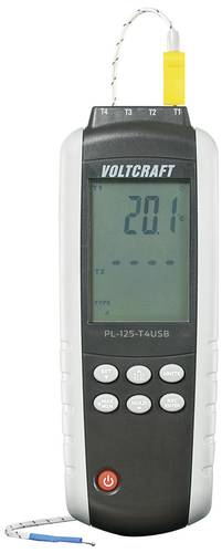 VOLTCRAFT PL-125-T4 Temperatur-Messgerät -200 - +1372°C Fühler-Typ K, J von VOLTCRAFT