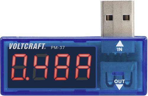 VOLTCRAFT PM-37 USB Strommessgerät digital CAT I Anzeige (Counts): 999 von VOLTCRAFT