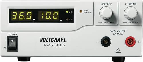 VOLTCRAFT PPS-16005 Labornetzgerät, einstellbar 1 - 36 V/DC 0 - 10A 360W USB, Remote programmierbar von VOLTCRAFT