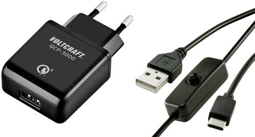 VOLTCRAFT QCP-3000 USC USB-Ladegerät Passend für (Entwicklungskits): Raspberry Pi Ausgangsstrom (m von VOLTCRAFT