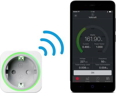 VOLTCRAFT SEM6000SE Energiekosten-Messgerät Bluetooth®-Schnittstelle, Datenexport, Datenloggerfunktion, Kostenprognose, TRMS, Stromtarif einstellbar, mit (SEM6000SE) von VOLTCRAFT