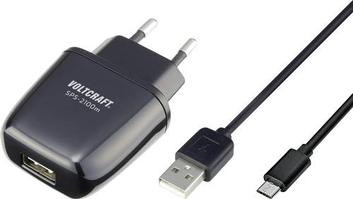 VOLTCRAFT SPS-2100m USB-Ladegerät 10.5W Steckdose Ausgangsstrom (max.) 2100mA Anzahl Ausgänge: 1 x von VOLTCRAFT