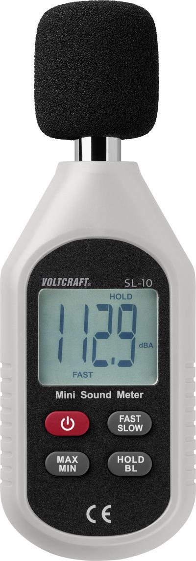 VOLTCRAFT Schallpegel-Messgerät SL-10 30 - 130 dB 31.5 Hz - 8 kHz (VC-8314250) von VOLTCRAFT