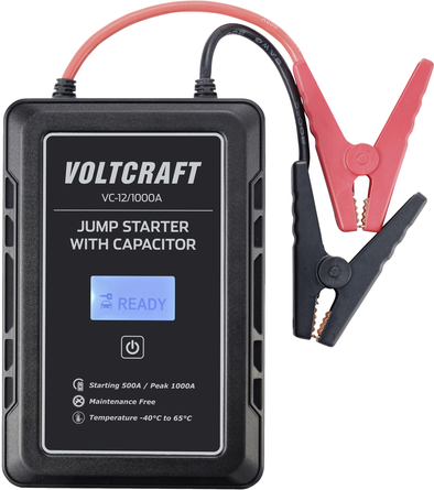 VOLTCRAFT Schnellstartsystem VC-12/1000A VC-13998130 Starthilfestrom (12 V)=500 A Kondensator-Technik (ohne Akku) (VC-13998130) von VOLTCRAFT