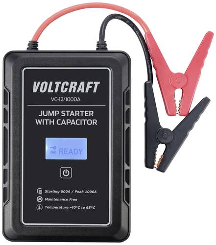 VOLTCRAFT Schnellstartsystem VC-12/1000A VC-13998130 Starthilfestrom (12 V)=500A Kondensator-Technik von VOLTCRAFT