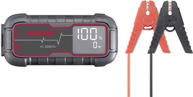 VOLTCRAFT Schnellstartsystem VC-200074 VC-14391115 Starthilfestrom (12 V)=1000 A USB-Steckdose 2x, Elektronikschutz (VC-14391115) von VOLTCRAFT
