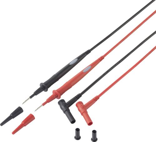VOLTCRAFT Sicherheits-Messleitung 1.00m Schwarz, Rot MS-7 von VOLTCRAFT