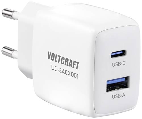 VOLTCRAFT UC-2ACX001 USB-Ladegerät 25W Innenbereich Ausgangsstrom (max.) 2.08A 2 x USB, USB-C® Buc von VOLTCRAFT
