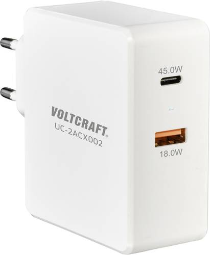 VOLTCRAFT UC-2ACX002 USB-Ladegerät 45 W, 63W Steckdose Ausgangsstrom (max.) 3000mA Anzahl Ausgänge von VOLTCRAFT