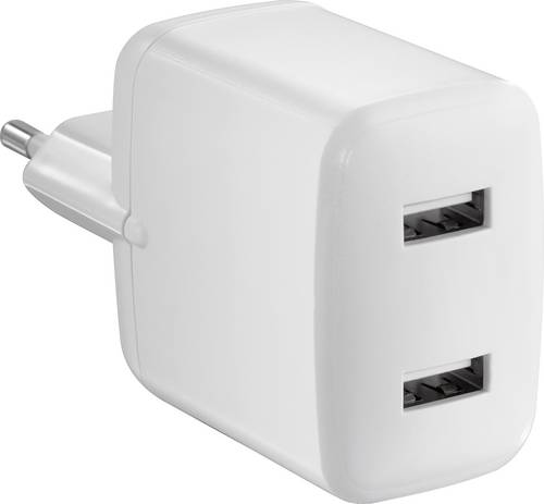 VOLTCRAFT UC-2AXX001 USB-Ladegerät 24W Steckdose Ausgangsstrom (max.) 4800mA 2 x USB von VOLTCRAFT