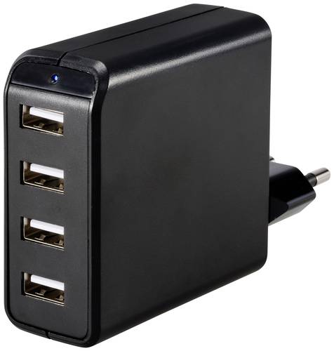 VOLTCRAFT UC-4AXX001 USB-Ladegerät 24W Innenbereich Ausgangsstrom (max.) 4.8A Anzahl Ausgänge: 4 x von VOLTCRAFT
