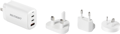 VOLTCRAFT USB-Ladegerät VC-13729645 Reiseladeadapter Innenbereich Ausgangsstrom (max.) 3.25 A 3 x USB-A, USB-C® USB Power Delivery (USB-PD), mit (VC-13729645) von VOLTCRAFT