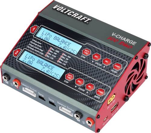 VOLTCRAFT V-Charge 100 Duo Modellbau-Multifunktionsladegerät 12 V, 230V 10A von VOLTCRAFT