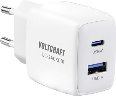 VOLTCRAFT VC-13082880 USB-Ladegerät Innenbereich Ausgangsstrom (max.) 2.08 A 2 x USB, USB-C® Buchse (Power Delivery) (VC-13082880) von VOLTCRAFT