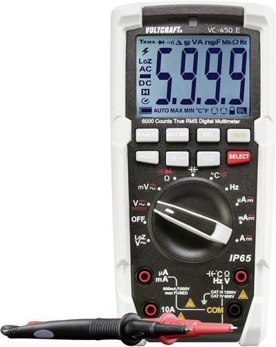 VOLTCRAFT VC-450 E Hand-Multimeter digital Strahlwassergeschützt (IP65) CAT III 1000 V, CAT IV 600V von VOLTCRAFT