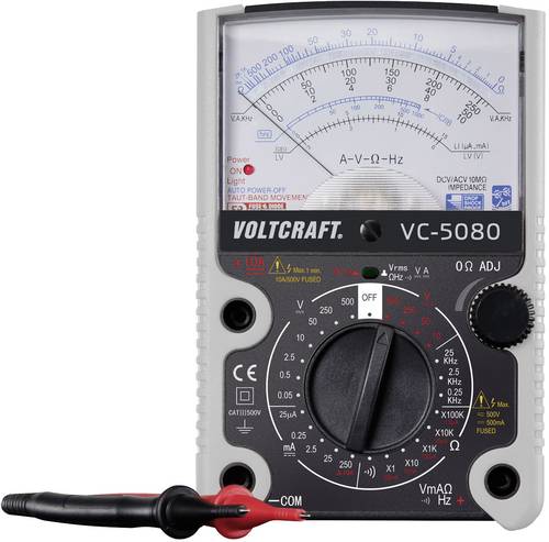 VOLTCRAFT VC-5080 Hand-Multimeter analog CAT III 500V von VOLTCRAFT
