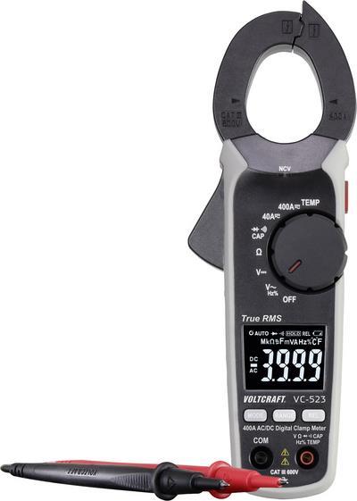 VOLTCRAFT VC-523 (ISO) Stromzange kalibriert (ISO) digital CAT III 600 V Anzeige (Counts): 4000 (VC-9499270) von VOLTCRAFT