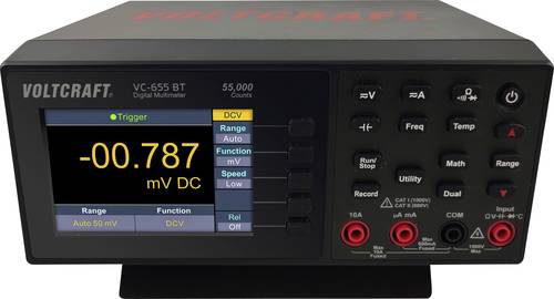 VOLTCRAFT VC-655 BT Tisch-Multimeter digital CAT I 1000 V, CAT II 600V Anzeige (Counts): 55000 von VOLTCRAFT