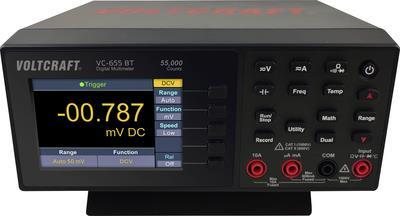 VOLTCRAFT VC-655 BT Tisch-Multimeter kalibriert (ISO) digital CAT I 1000 V, CAT II 600 V Anzeige (Counts): 55000 (VC-12608905) von VOLTCRAFT