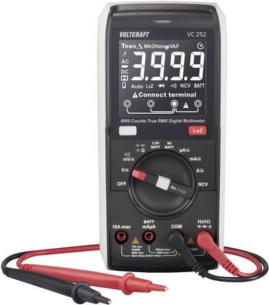 VOLTCRAFT VC252 Hand-Multimeter kalibriert (ISO) digital CAT III 600 V Anzeige (Counts): 4000 (VC-13829980) von VOLTCRAFT