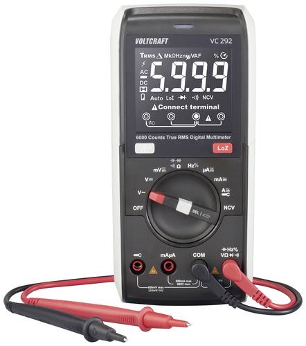 VOLTCRAFT VC292 Hand-Multimeter digital CAT III 600V Anzeige (Counts): 6000 von VOLTCRAFT