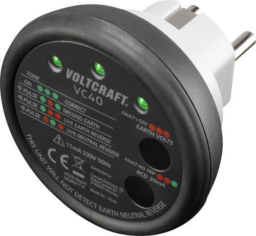 VOLTCRAFT VC40 Steckdosentester CAT II 300V VOLTCRAFT VC40 Steckdosentester CAT II 300V von VOLTCRAFT