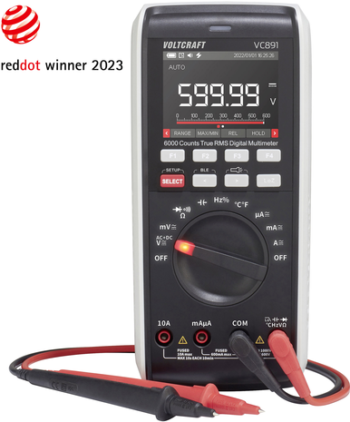 VOLTCRAFT VC891 Hand-Multimeter digital Datenlogger CAT III 1000 V, CAT IV 600 V Anzeige (Counts): 60000 (VC-12884330) von VOLTCRAFT