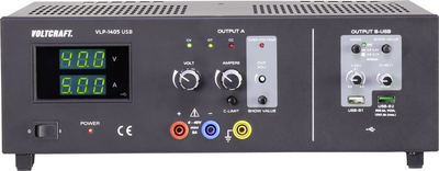 VOLTCRAFT VLP-1405 Labornetzgerät, einstellbar 0 - 40 V 0.01 - 5 A 233 W OVP Anzahl Ausgänge 3 x (VC-8146850) von VOLTCRAFT