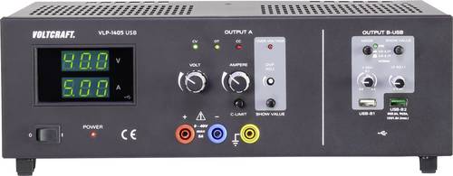 VOLTCRAFT VLP-1405 USB Labornetzgerät, einstellbar 0 - 40V 0.01 - 5A 233W OVP Anzahl Ausgänge 3 x VOLTCRAFT VLP-1405 USB Labornetzgerät, einstellbar 0 - 40V 0.01 - 5A 233W OVP Anzahl Ausgänge 3 x von VOLTCRAFT
