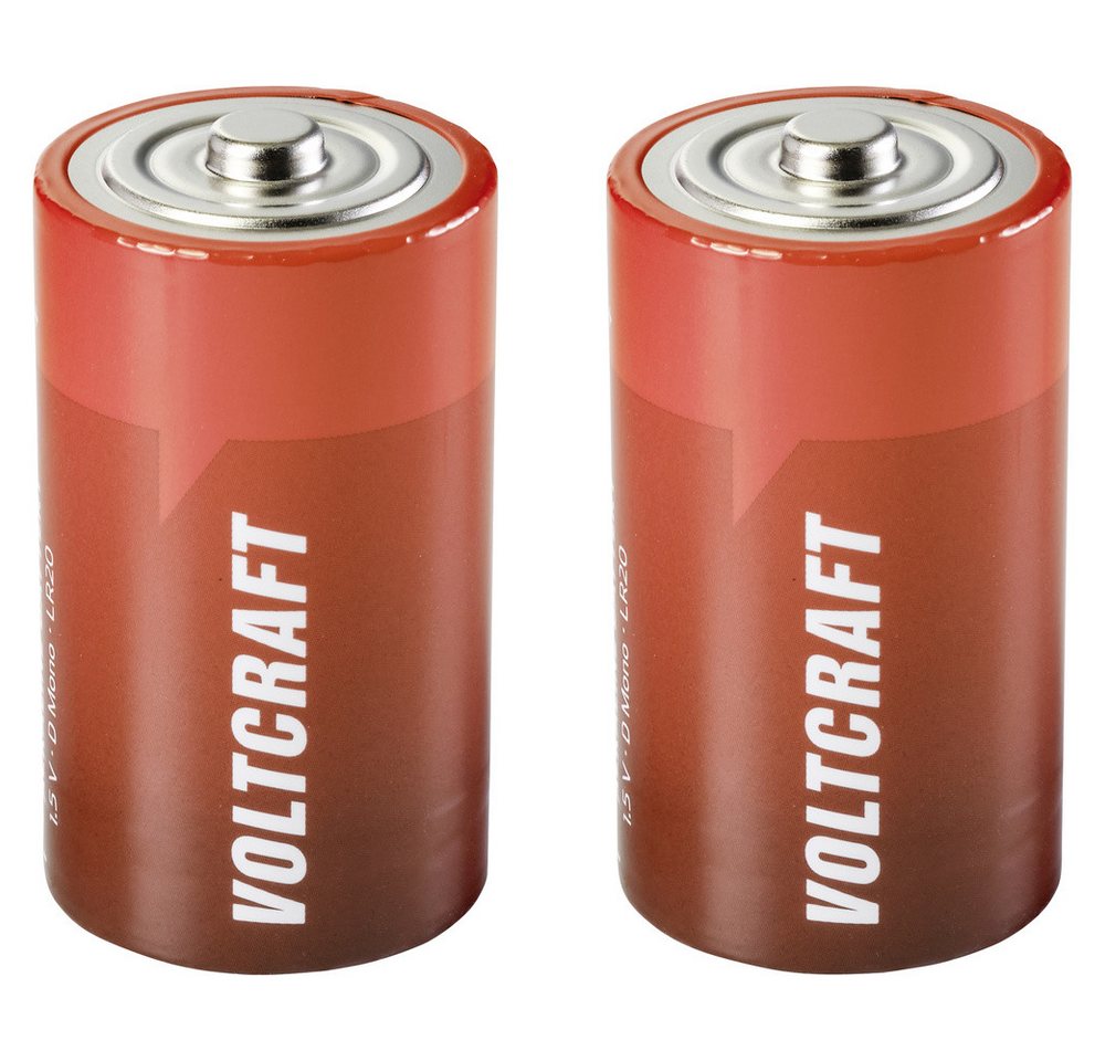 VOLTCRAFT VOLTCRAFT LR20 Mono (D)-Batterie Alkali-Mangan 18000 mAh 1.5 V 2 St. Batterie, (1.50 V) von VOLTCRAFT