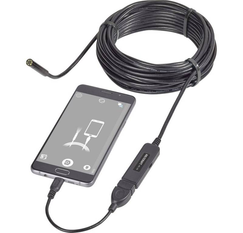 VOLTCRAFT VOLTCRAFT VC-8919590 USB-Endoskop Sonden-Ø: 8 mm Sonden-Länge: 9.85 m Inspektionskamera von VOLTCRAFT