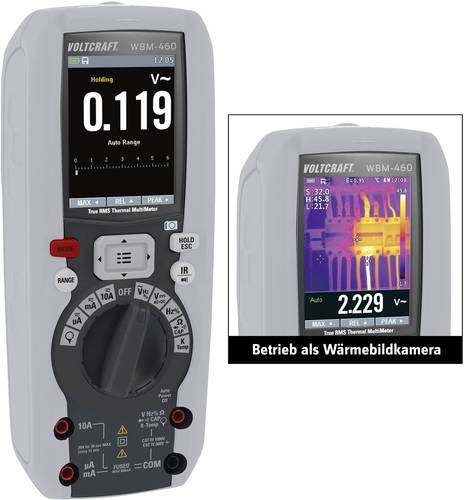 VOLTCRAFT WBM-460 Wärmebildkamera inkl. Multimeterfunktion -20 bis +260°C 120 x 120 Pixel 50Hz VOLTCRAFT WBM-460 Wärmebildkamera inkl. Multimeterfunktion -20 bis +260°C 120 x 120 Pixel 50Hz von VOLTCRAFT