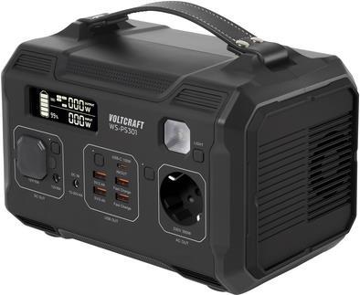 VOLTCRAFT WS-PS301 Powerstation 25500 mAh Fast Charge Nickel-Mangan-Cobalt Schwarz (matt) Outdoor, LED Taschenlampe, Statusanzeige, gleichzeitiges Laden und (VC-13096665) von VOLTCRAFT
