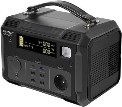 VOLTCRAFT WS-PS501 Powerstation 22400 mAh Fast Charge Nickel-Mangan-Cobalt Schwarz (matt) Outdoor, LED Taschenlampe, Statusanzeige, gleichzeitiges Laden und (VC-13096670) von VOLTCRAFT