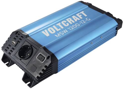VOLTCRAFT Wechselrichter MSW 1200-12-G 1200W 12 V/DC - 230 V/AC von VOLTCRAFT