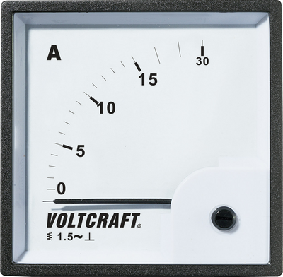 Voltcraft AM-72X72/15A Analog-Einbaumessgerät AM-72X72/15A 15 A Dreheisen (AM-72X72/15A) von VOLTCRAFT