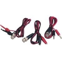 Voltcraft BNC-Messleitungs-Set [ BNC-Stecker - Abgreifklemmen] 0.8 m Schwarz, Rot BNC-2 x Krokoklemm (KC300IAB) von VOLTCRAFT