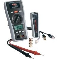 Voltcraft CT-3 DMM Multimeter mit Kabeltester, Kabel-Prüfgerät, Geeignet für BNC, RJ11 und RJ45 (LA-1011) von VOLTCRAFT