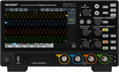 Voltcraft DOV2504 LA Digital-Oszilloskop 250 MHz 4-Kanal 1.25 GSa/s 100 Mpts 12 Bit (VC-16753955) von VOLTCRAFT