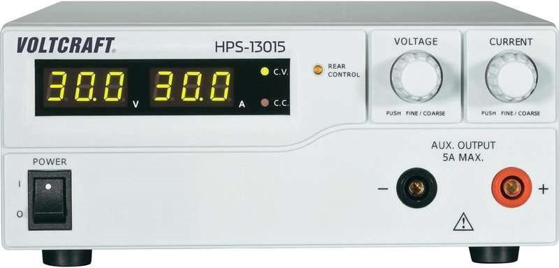 Voltcraft Labornetzgerät, einstellbar HPS-13015 1 - 30 V/DC 0 - 15 A 450 W 1 x Remote (HPS-13015) von VOLTCRAFT