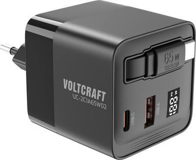Voltcraft UC-2C1A65W02 USB-Ladegerät Ausgangsstrom max. 3 A USB-C USB-A Anzahl Ausgänge 3 (VC-16619015) von VOLTCRAFT