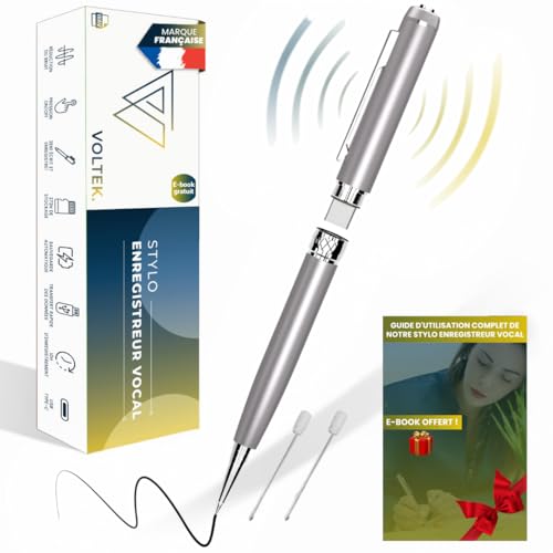 VOLTEK Spionagestift mit Audio-Recorder – Erfassen Sie die Stimme mit dem Sprachdetektor. Mikro-Recorder Mini Remote-Hörer mit 64 GB Speicher – kostenloses E-Book inklusive VOLTEK Spionagestift mit Audio-Recorder – Erfassen Sie die Stimme mit dem Sprachdetektor. Mikro-Recorder Mini Remote-Hörer mit 64 GB Speicher – kostenloses E-Book inklusive von VOLTEK