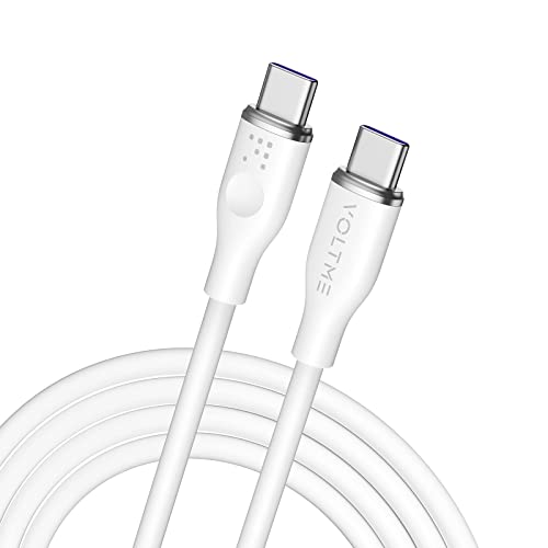 VOLTME USB C Kabel,[100W 5A PD 1,80m] Schnellladekabel USB C auf USB C Datenkabel für iPhone 15 Pro Samsung Galaxy S23 S22 S21 Pixel 7 iPad Pro MacBook Air Tablets usw. von VOLTME