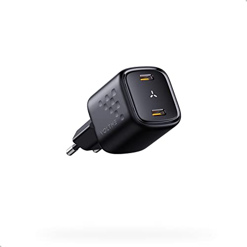 VOLTME USB C Ladegerät, 30W GaN Schnellladung mit PD3.0 QC3.0 PPS, Kompakt Doppel Netzteile kompatibel mit MacBook Air, iPhone 14 13 Pro/Pro Max, Samsung, Xiaom und Huawei von VOLTME