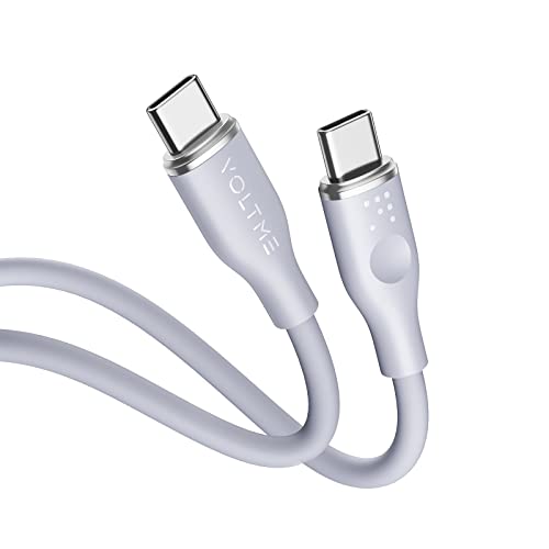 VOLTME USB C auf USB C Kabel 1,0m Grau 3A/60W PD, Ladekabel USB C Schnellladekabel USB Typ C 2.0 480 Mbps, Datenkabel USB C Kompatibel mit MacBook Pro/Air, iPad Air 5 Galaxy S22/S21 Pixel 7 Redmi VOLTME USB C auf USB C Kabel 1,0m Grau 3A/60W PD, Ladekabel USB C Schnellladekabel USB Typ C 2.0 480 Mbps, Datenkabel USB C Kompatibel mit MacBook Pro/Air, iPad Air 5 Galaxy S22/S21 Pixel 7 Redmi von VOLTME