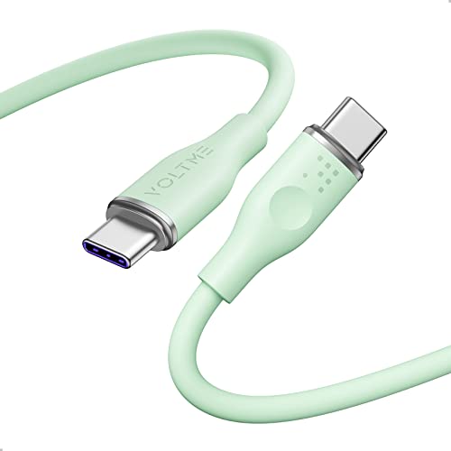 VOLTME USB C auf USB C Kabel 1,0m Grün, USB-C Ladekabel 100W 5A PD 3.0 Ladekabel Typ C E-Mark Chip Lade und Datenkabel 480Mbps für USB-C Gerät MateBook X Pro/MacBook Pro/iPad/Galaxy S21/Pixel/Switch VOLTME USB C auf USB C Kabel 1,0m Grün, USB-C Ladekabel 100W 5A PD 3.0 Ladekabel Typ C E-Mark Chip Lade und Datenkabel 480Mbps für USB-C Gerät MateBook X Pro/MacBook Pro/iPad/Galaxy S21/Pixel/Switch von VOLTME