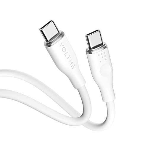 VOLTME USB C auf USB C Kabel 1,0m Weiß 3A/60W PD, Ladekabel USB C Schnellladekabel USB Typ C 2.0 480 Mbps, Datenkabel USB C Kompatibel mit MacBook Pro/Air, iPad Air 5 Galaxy S22/S21 Pixel 7 Redmi VOLTME USB C auf USB C Kabel 1,0m Weiß 3A/60W PD, Ladekabel USB C Schnellladekabel USB Typ C 2.0 480 Mbps, Datenkabel USB C Kompatibel mit MacBook Pro/Air, iPad Air 5 Galaxy S22/S21 Pixel 7 Redmi von VOLTME