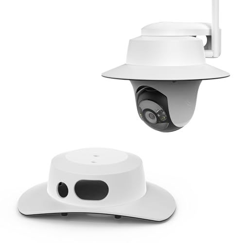 VOMENC Regenschutz kompatibel mit Reolink Argus PT 3MP/4MP/5MP/2K, 4K/8MP, Reolink Go PT Ultra Kamera und Solarpanel (Weiß) von VOMENC
